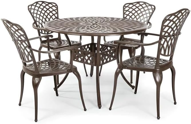5-Piece Cast Aluminum Dining Set