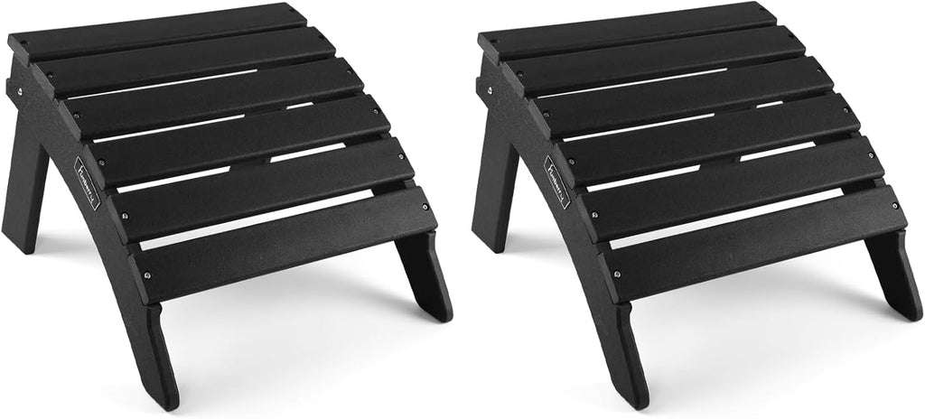 2 Pack HDPE Adirondack Ottomans