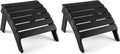 2 Pack HDPE Adirondack Ottomans