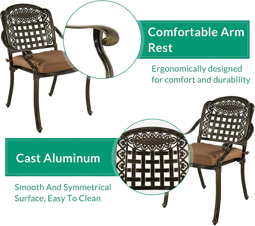 VIVIJASON 3-Piece Patio Bistro Set
