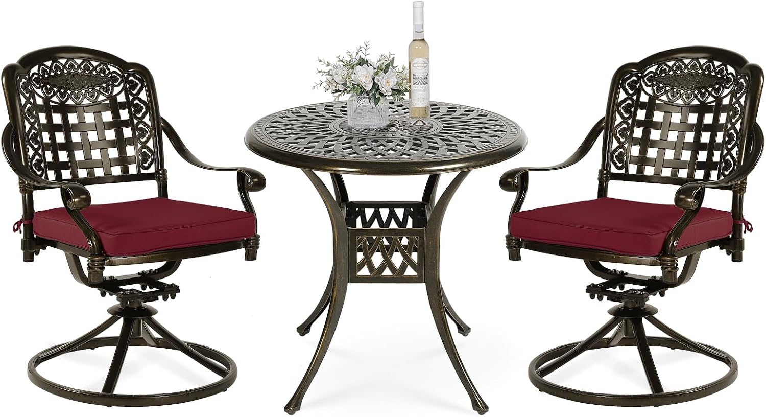 VIVIJASON 3-Piece Patio Bistro Set