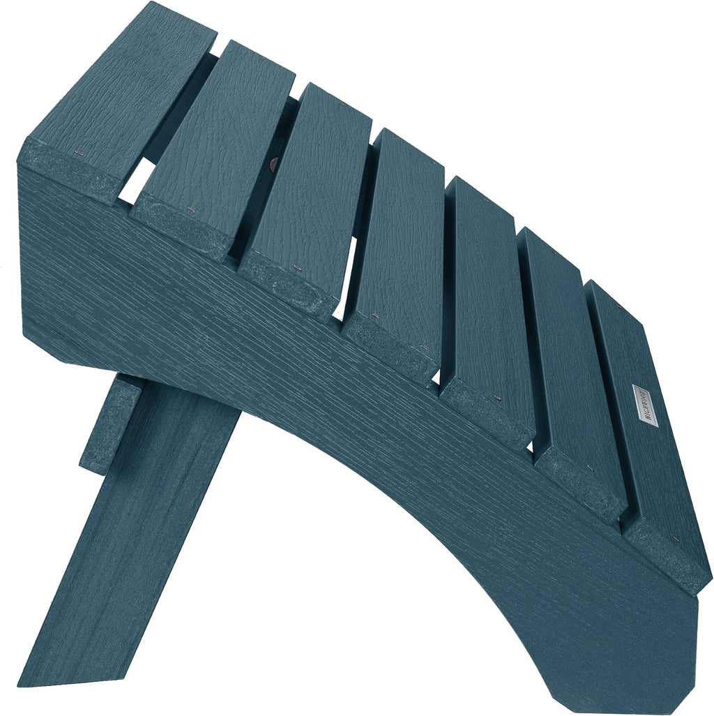 highwood Blue Folding Adirondack Ottoman
