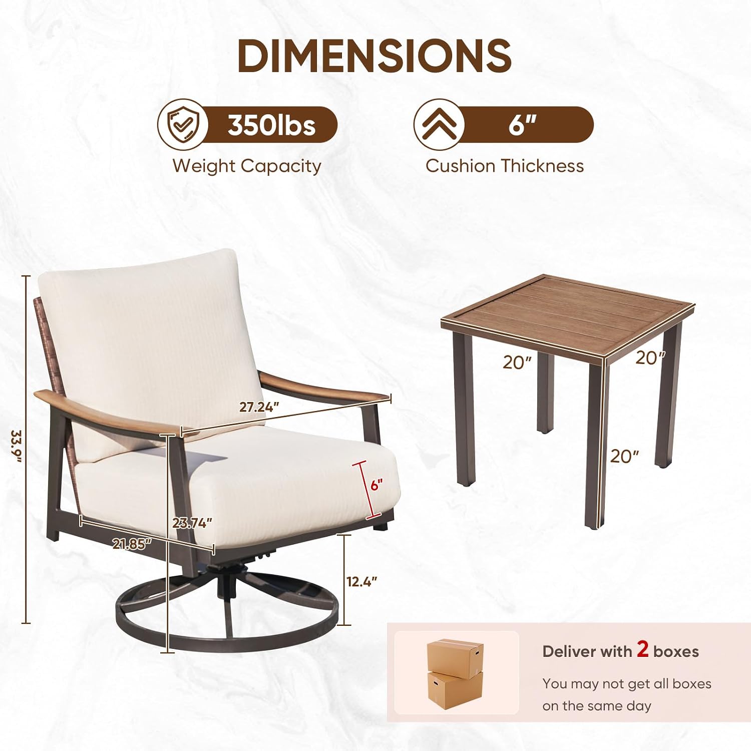 NATURAL EXPRESSIONS 3 Piece Wicker Bistro Set