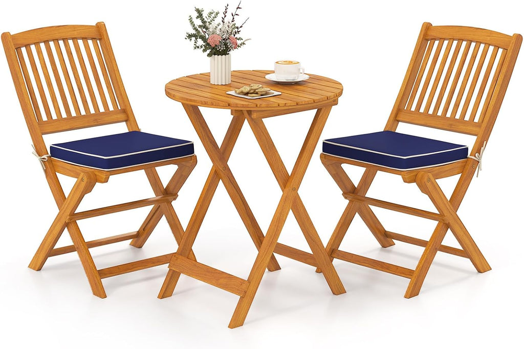 HAPPYGRILL 3 Pieces Patio Bistro Set