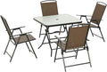 Outsunny 5 Pieces Wicker Dining Set