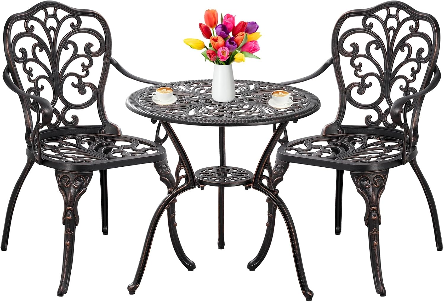 Cast Aluminum Patio Bistro Set