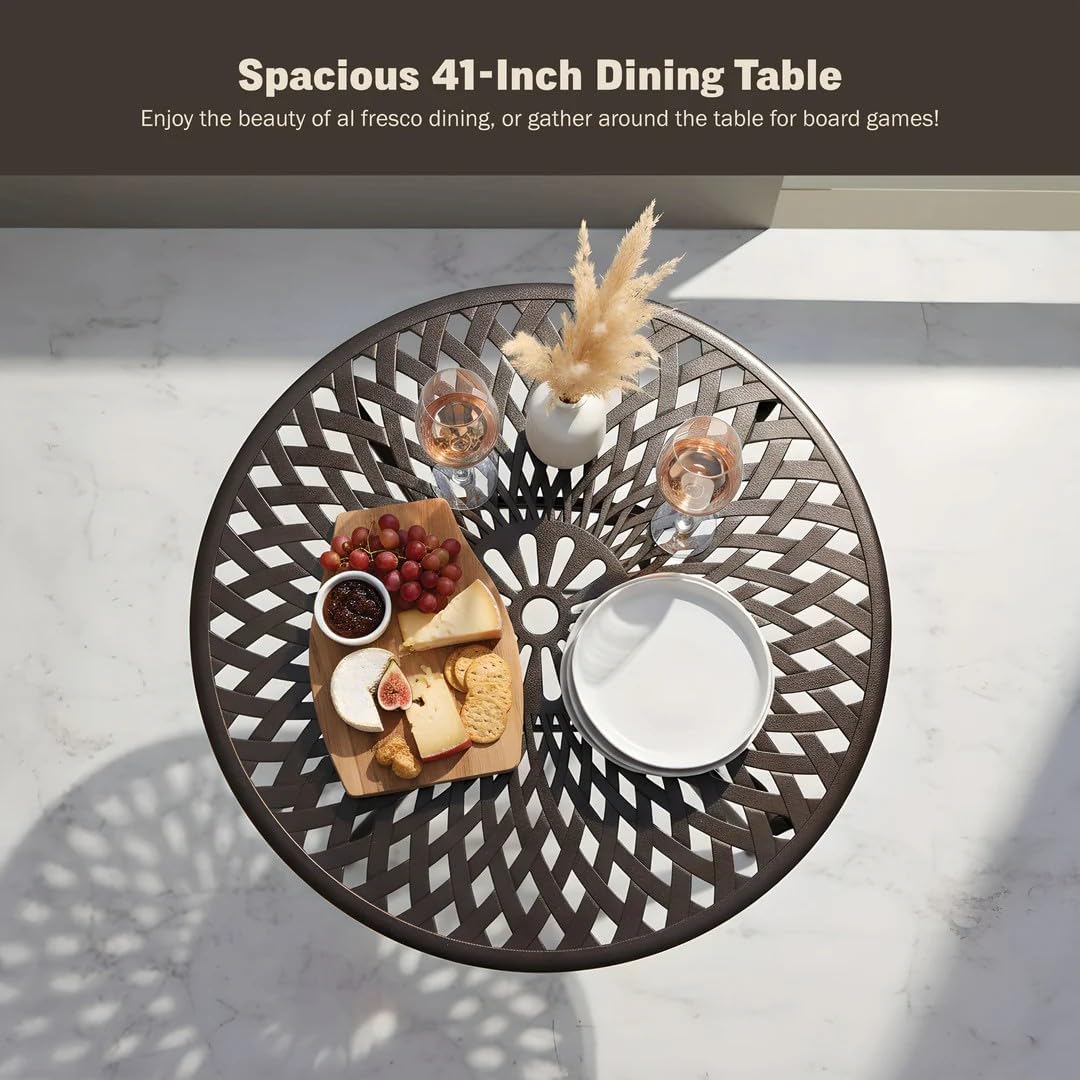 5-Piece Cast Aluminum Dining Set