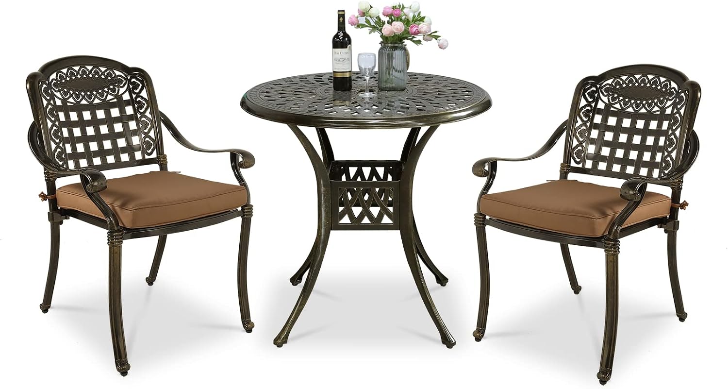 VIVIJASON 3-Piece Patio Bistro Set