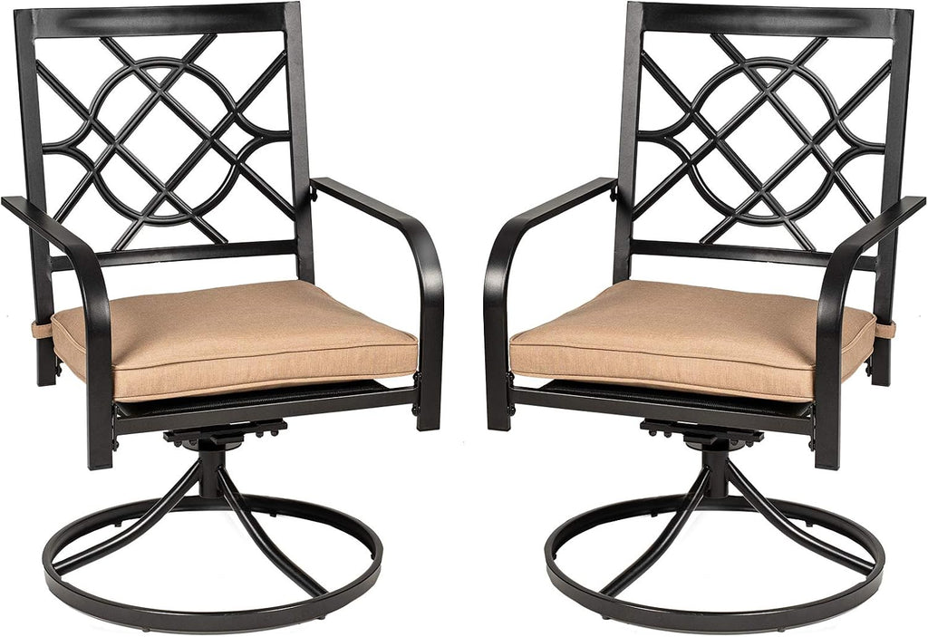 Crownland 2 Pack Swivel Patio Chairs