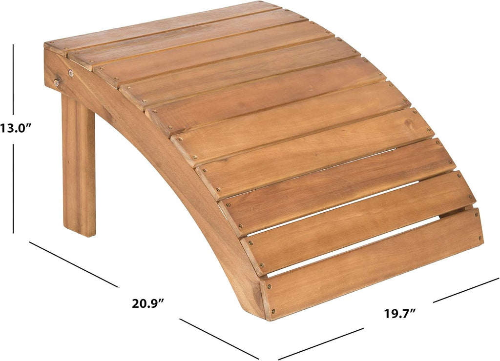 Safavieh Hampton Acacia Wood Adirondack Ottoman