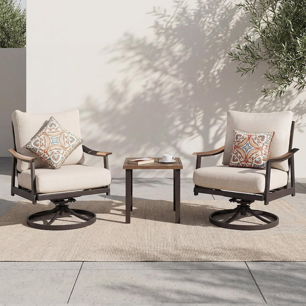 NATURAL EXPRESSIONS 3 Piece Wicker Bistro Set