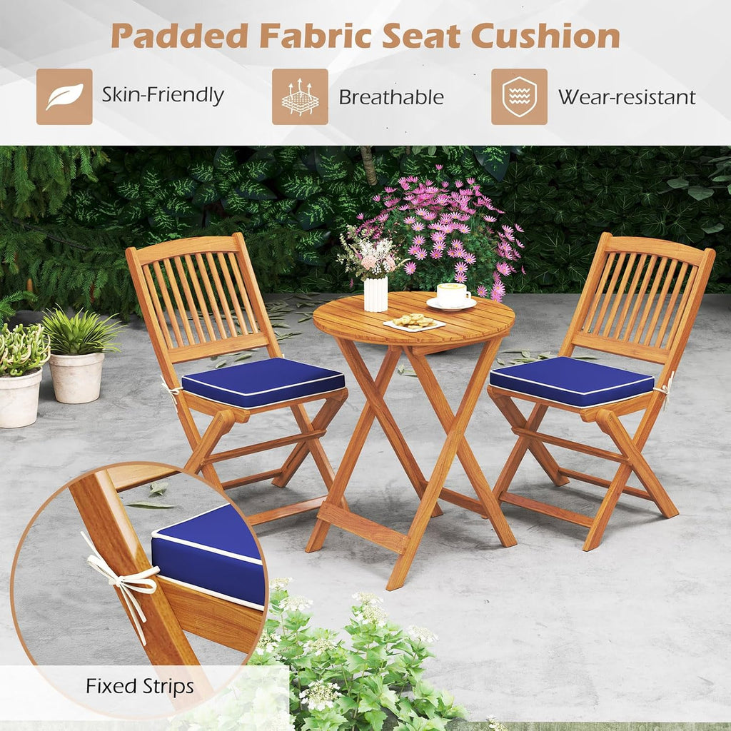 HAPPYGRILL 3 Pieces Patio Bistro Set