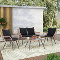 Verano Garden 4pc Boho Wicker Patio Set