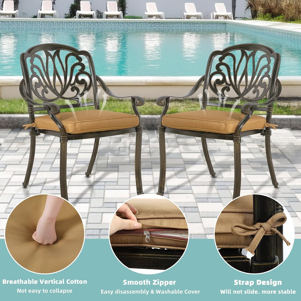 MEETWARM 5 Piece Patio Dining Set
