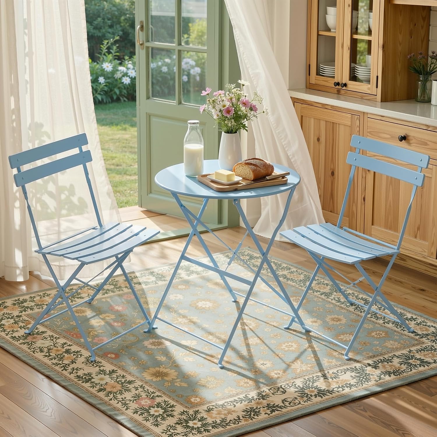 LIFERUN 3-Piece Folding Bistro Set