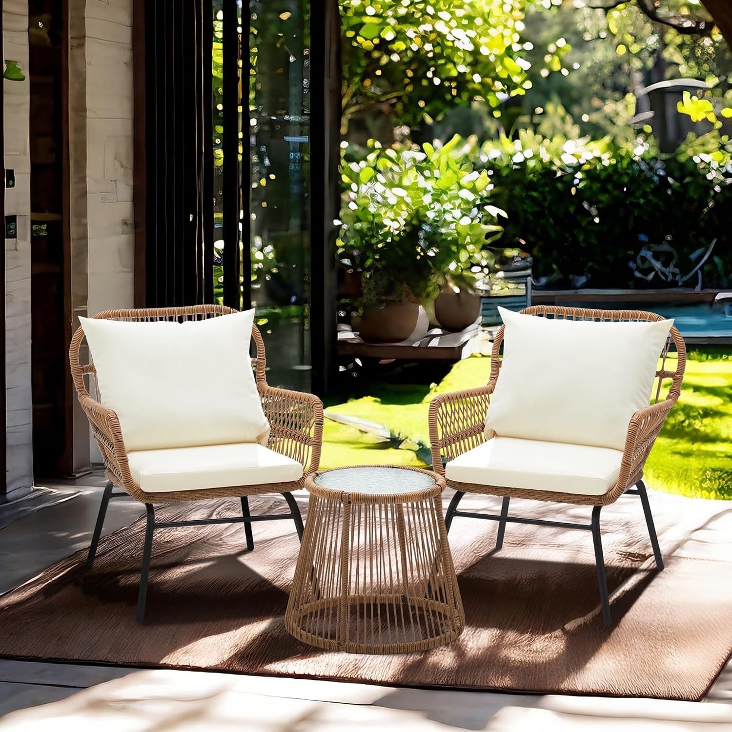Bezseller 3pc Modern Boho Patio Set