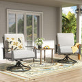 NATURAL EXPRESSIONS 2 Pack Grey Swivel Patio Rockers