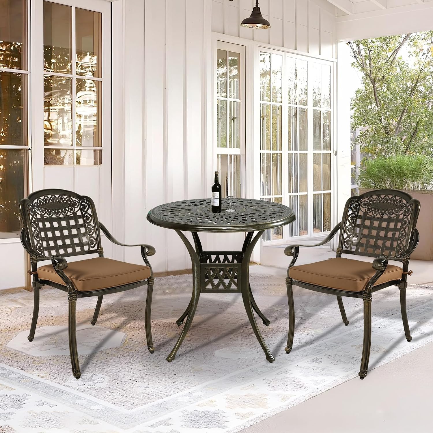 VIVIJASON 3-Piece Patio Bistro Set