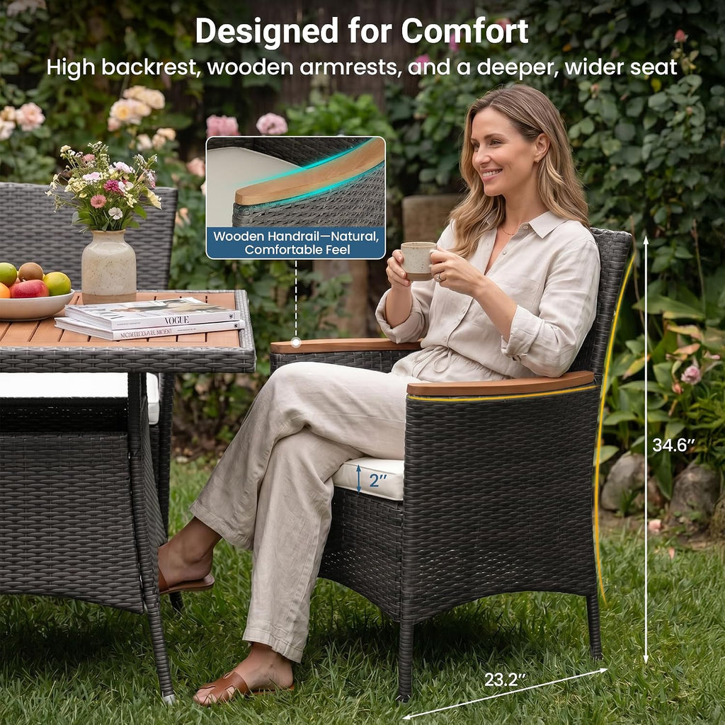 Wisteria Lane 5-Pieces Patio Dining Sets