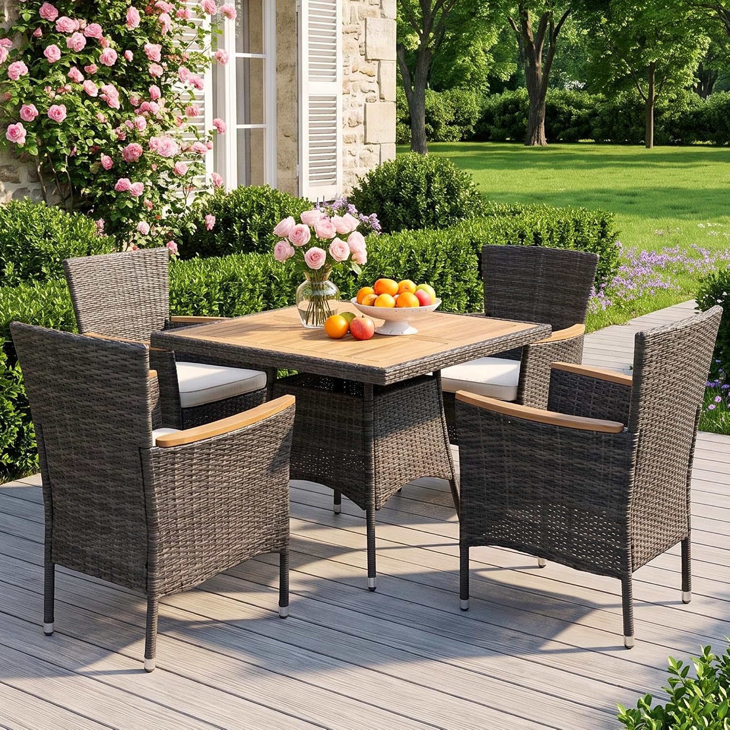 Wisteria Lane 5-Pieces Patio Dining Sets