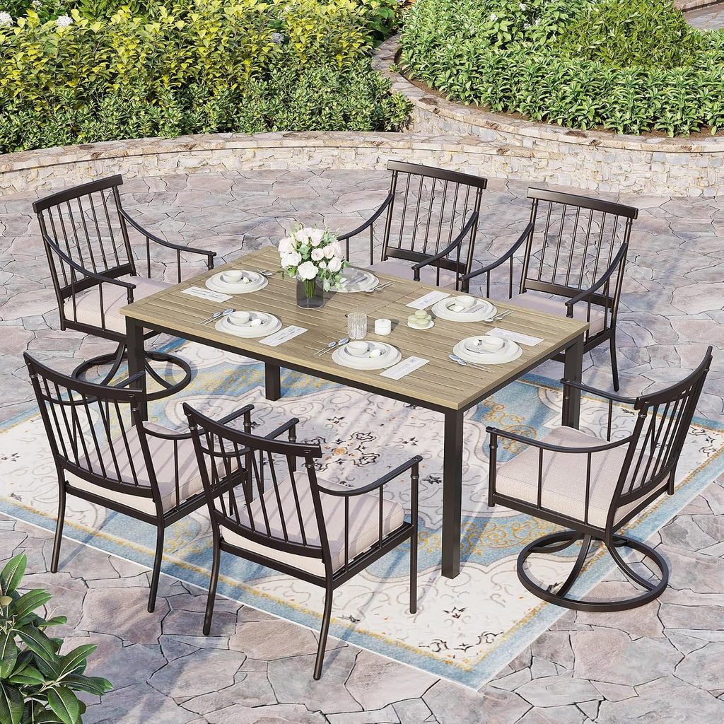 Sophia & William 2 Pack Swivel Patio Chairs