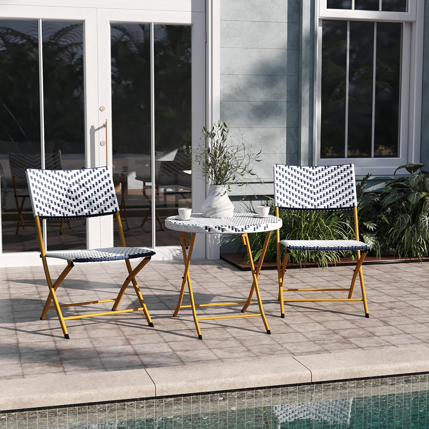 Three Piece Folding Bistro Set