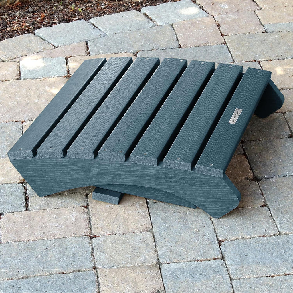 highwood Blue Folding Adirondack Ottoman