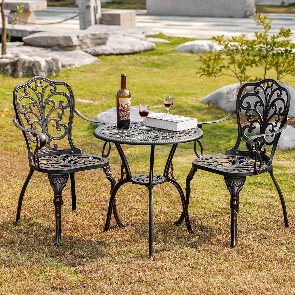Cast Aluminum Patio Bistro Set