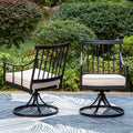 Sophia & William 2 Pack Swivel Patio Chairs